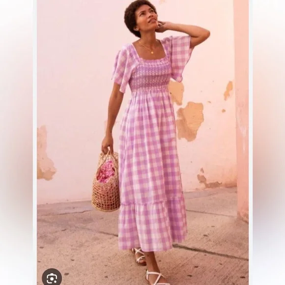 Pink City Prints Lilac Gingham Lolita Dress. S. EUC. - Picture 2 of 10